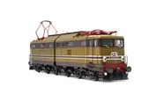 FS, electric locomotive E.645, 2nd series, castano/isabella livery with aluminium stripes and black bogies, period IV, with DCC-sounddecoder
