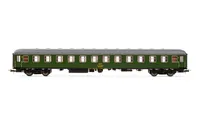 RENFE, coche BB-8500, decoración verde 2ª clase, ép. IV