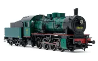 SNCB/NMBS, steam locomotive class 81, 3-dome symetrical boiler, dark green livery, period III