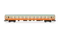DR, 2-tlg. Set Reisezugwagen „Städte-Express“, in orange-beiger Farbgebung, bestehend aus 1 x 1.Klasse Wagen und 1 x 2.Klasse Wagen, Ep. IV