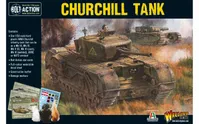 Churchill Infantry Tank 1:56 WWII Military Warlord Games Plastic Model Kit