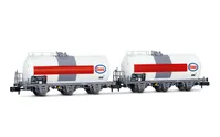 SNCF, set d 2 carri cisterna a 3 assi Uh, "Esso", ep. IV