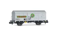 SNCF, 2-achs. gedeckter Güterwagen „JOUEF Trains", Typ G4, mit Permaplex-Wänden, Ep. IV