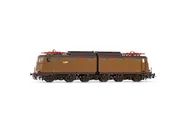 FS, electric locomotive E 646 033 first series, castano / isabella livery, pantographs type 42U, period III-IV