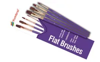 Flat Brush Pack - (Sizes: 3/5/7/10)