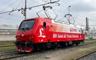 Trenitalia Tper, locomotiva elettrica E.464, livrea “80 anni Lima”