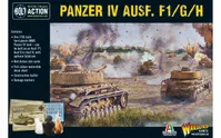 Panzer IV Ausf. F1/G/H Medium Tank 1:56 WWII Military Wargaming Plastic Model Kit