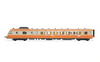 SNCF, diesel railcar RGP I with trailer in grey béton/orange livery "Alpazur", ep. IV