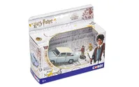 Harry Potter Flying Ford Anglia with Harry Potter and Ron Weasley Figurines