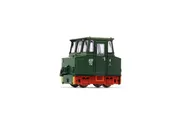 DR, Akkuschleppfahrzeug "ASF" in grüner Lackierung mit rotem Fahrwerk, Ep. IV