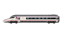 RENFE, set de 4 unidades, automotor eléctrico de alta velocidad S-114, decoración «75 aniversario RENFE», ép. VI