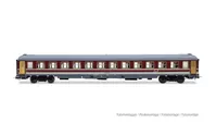 FS, carrozza UIC-X 1979 per il trasporto detenuti, livrea rosso/grigio, ep. IV-V