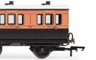 LSWR, 6 Wheel Coach, 1st Class, 490 - Era 2