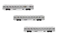 SNCF, 3-unit pack short DEV Inox coaches (2 x B8myfi 2nd cl. + A6Dzmyi luggage), ep. IIIa