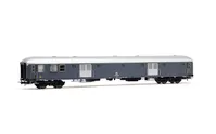 FS, UIC-X luggage van Type 1968, bogies 24au, original grey livery, transparent look-out sides