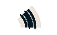 Radius 2 Curve 45¬∞ x 2