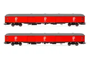 Electrotren (H0 1:87), RENFE, 2-unit set luggage vans DD-8100, Paquexpres red livery, period V