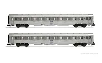 SNCF, 2-tlg. Set DEV Inox B10 Reisezugwagen, Ep. IV