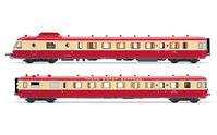 SNCF, autorail diesel RGP I avec remorque, livrée TEE rouge/beige, ép. III, avec décodeur sonore