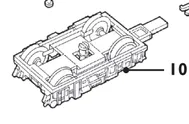 bogie frame, Class 43 Dummy Car Bogie Assembly