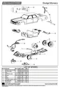 Accessory pack, ASSY BAG MIRROR.AERIAL SPOT LIGHT POLICE BAR C4407