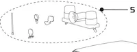 Accessory pack, ASSY BAG MIRROR.AERIAL SPOT LIGHT POLICE BAR C4407