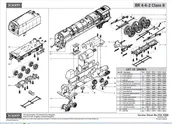 Loco wheel set, Duke of Gloucester Locomotive Wheel Set (R3168)