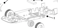 Underpan/ Front axle assembly, UNDERPAN FRT WHL ASSY