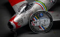 North American F-86F Sabre + Collectors Coin