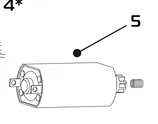 Scalextric Slimline Motor With 42mm Shaft Pack