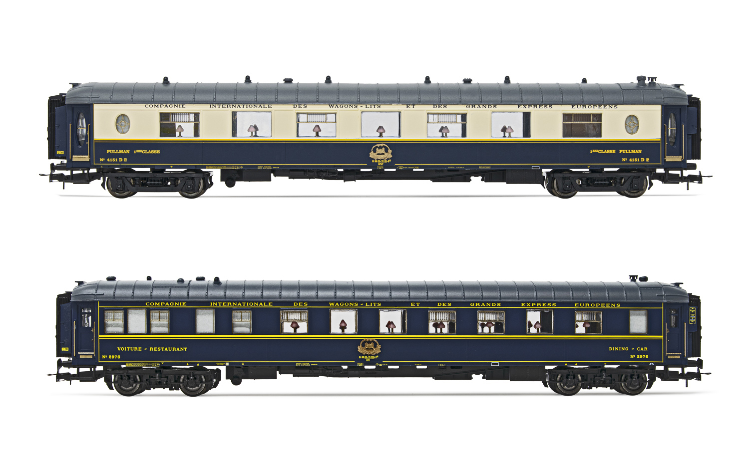 HJ4172 CIWL, 2-unit pack, Pullman coach n° 4151 «Etoile du Nord» +  restaurant n° 2976 «Taurus», ep. VI