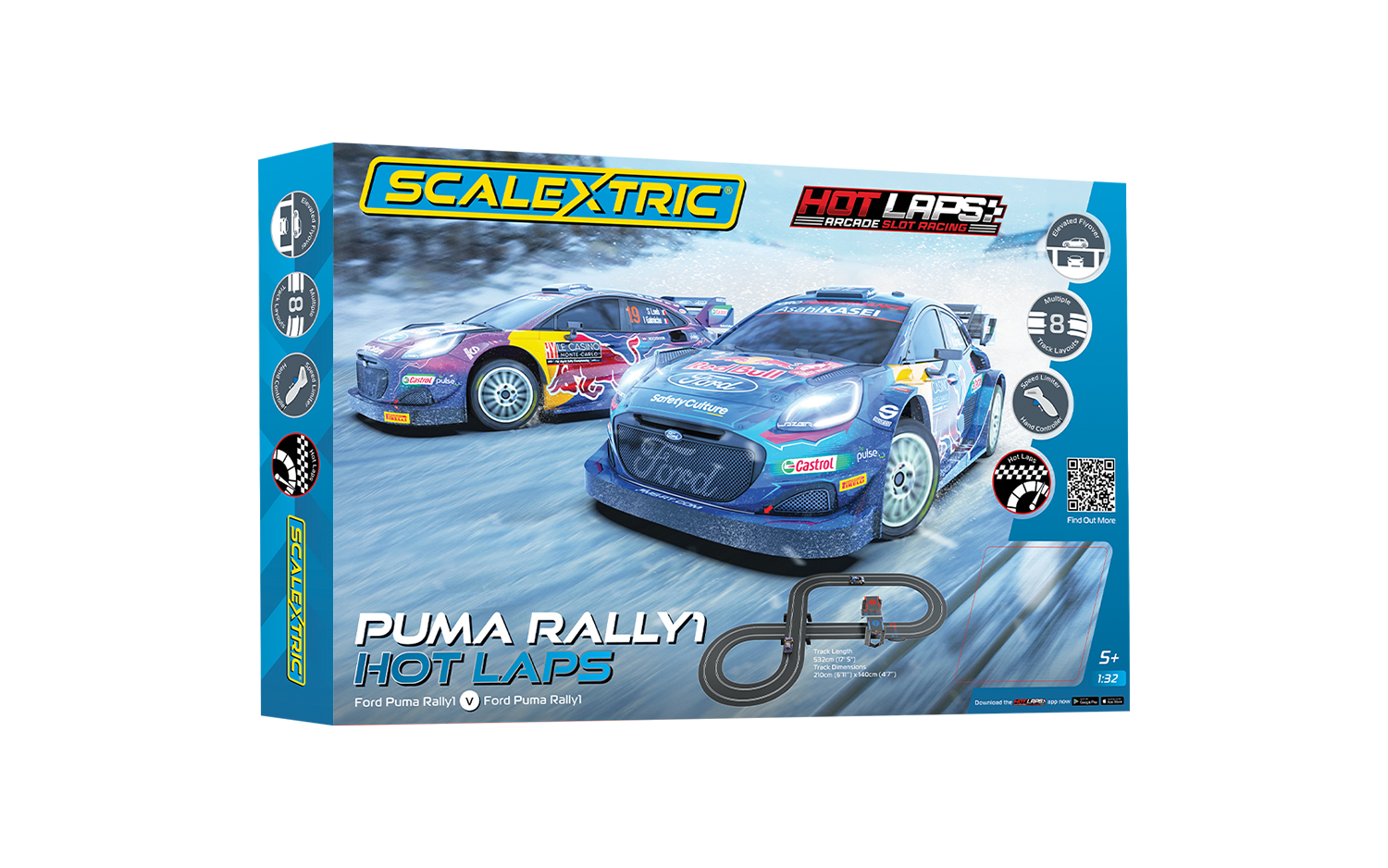 C1452T Scalextric Puma WRC Hot Laps Race Set