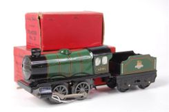 p125   Hornby 0 gauge No.20 BR 0 4 0 clockwork loco 1954 Lacy Scott and Knight Auctions