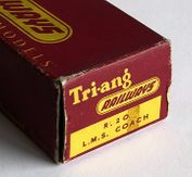 p119   Early Tri ang Railways dark red and yellow packaging and R number by Rovex 1952   Pat Hammond