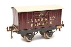 p28   Hornby No.1 Jacobs biscuit van 1924 Wallis and Wallis Auctions