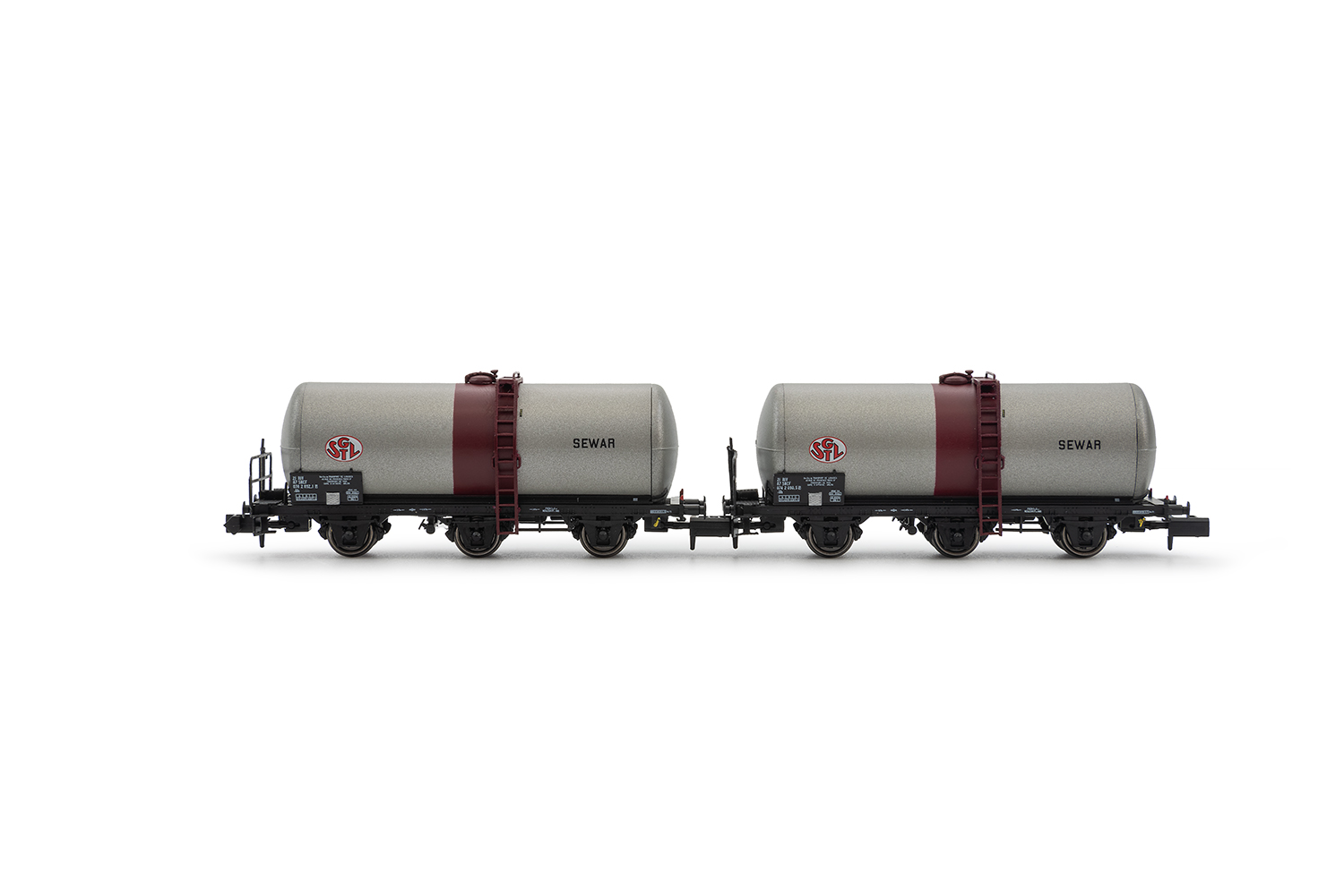 2 wagons Uh, 3 essieux, SGTL SEWAR, SNCF, Ep IV