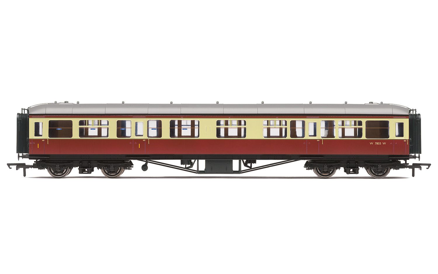 BR, 63' Hawksworth Corridor Composite, W7803W - Era 4