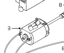 Motor / pinion, Aston Martin DB5 Motor Shaft Bearing Pinion (C3127)