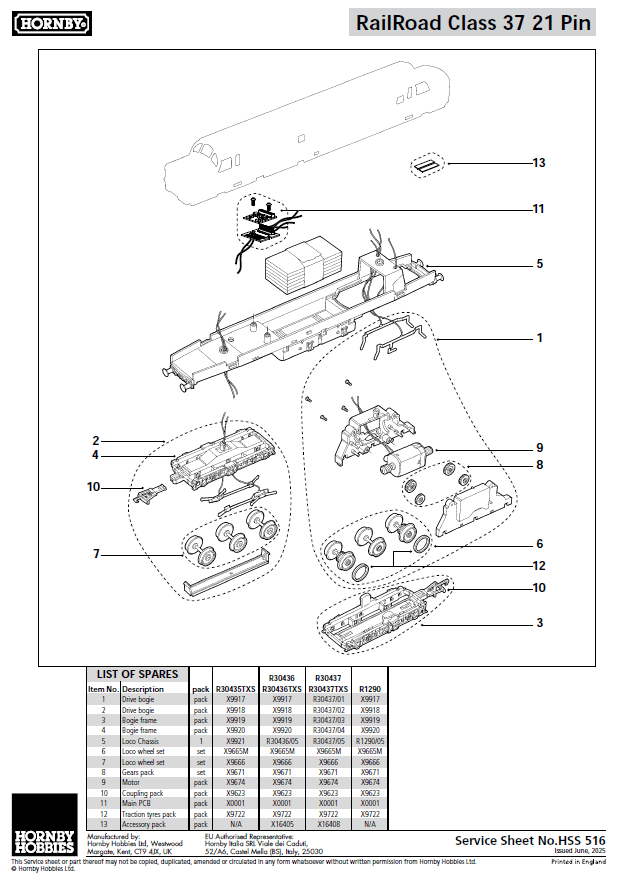 RailRoad: BR - Class 37 - '37093' Police Livery (DCC Sound Fitted)