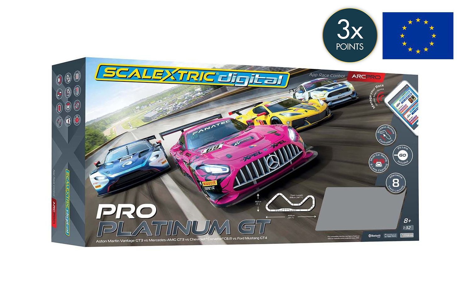 Scalextric Digital Scalextric Silverstone Set C1436P Scalextric
