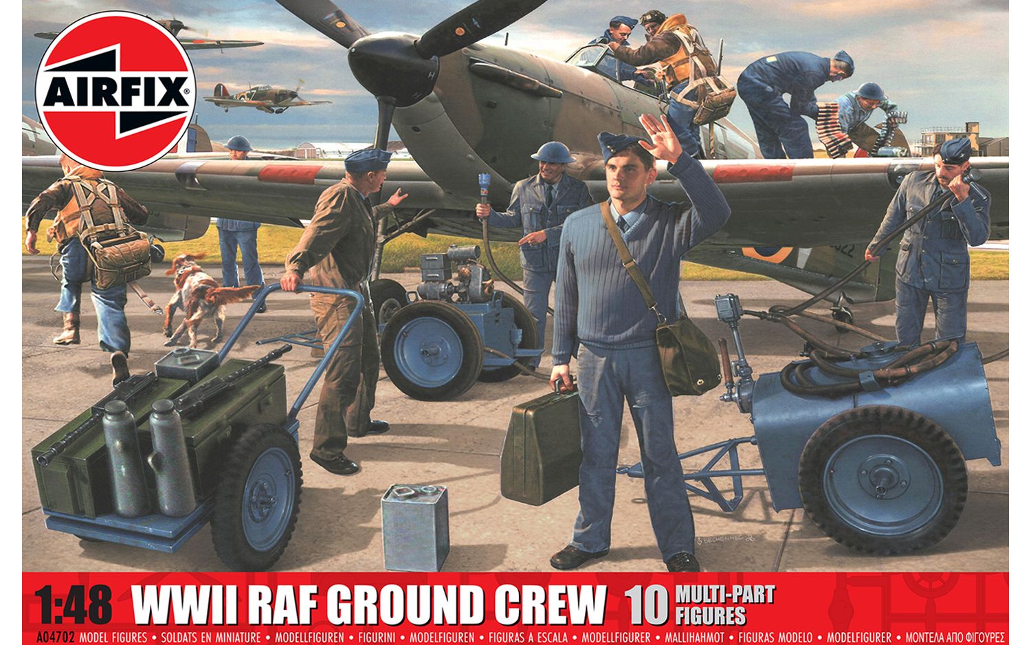 Airfix USAF Personnel Early Repro Box 1:76 HO OO Scale