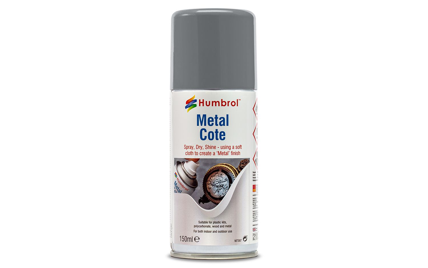 AD6995 No 27002 Metalcote Polished Aluminium Modellers Spray 150 ML