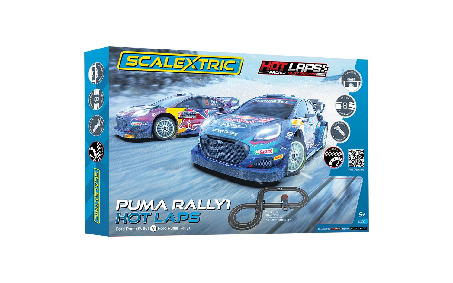 C1452T Scalextric Puma WRC Hot Laps Race Set