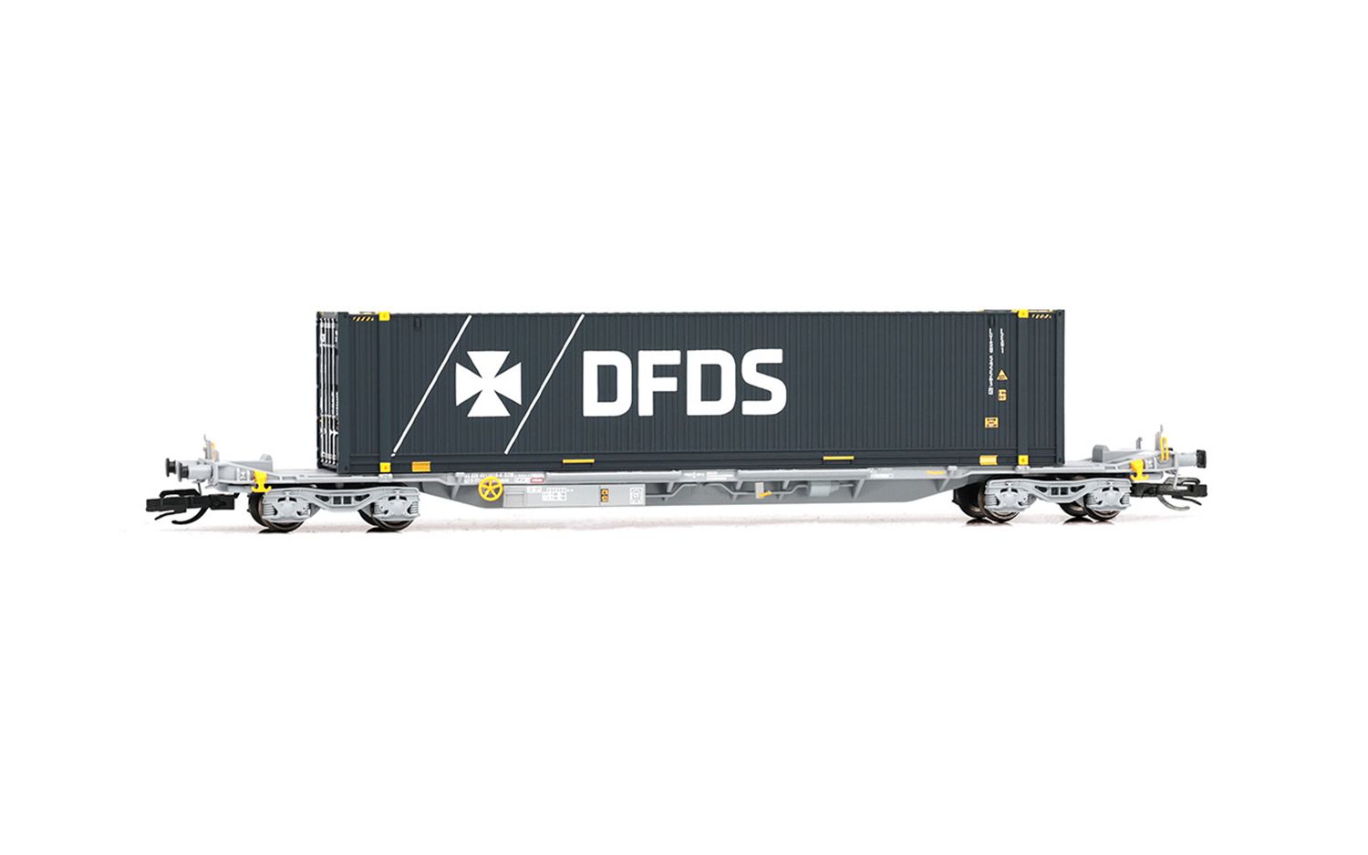 TOUAX, 4-axle container wagon Sffgmss with 45' container “DFDS”, period VI