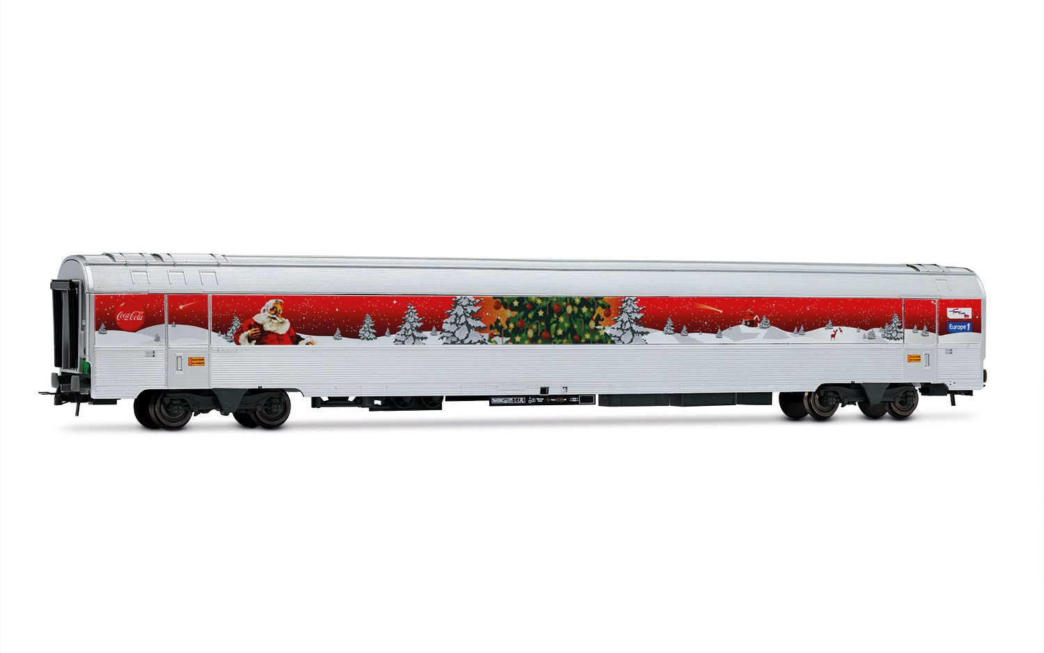 Train électrique Enfant PMS Train De Noël Multicolore Action Son Et Lumière - 1 Ensemble Train