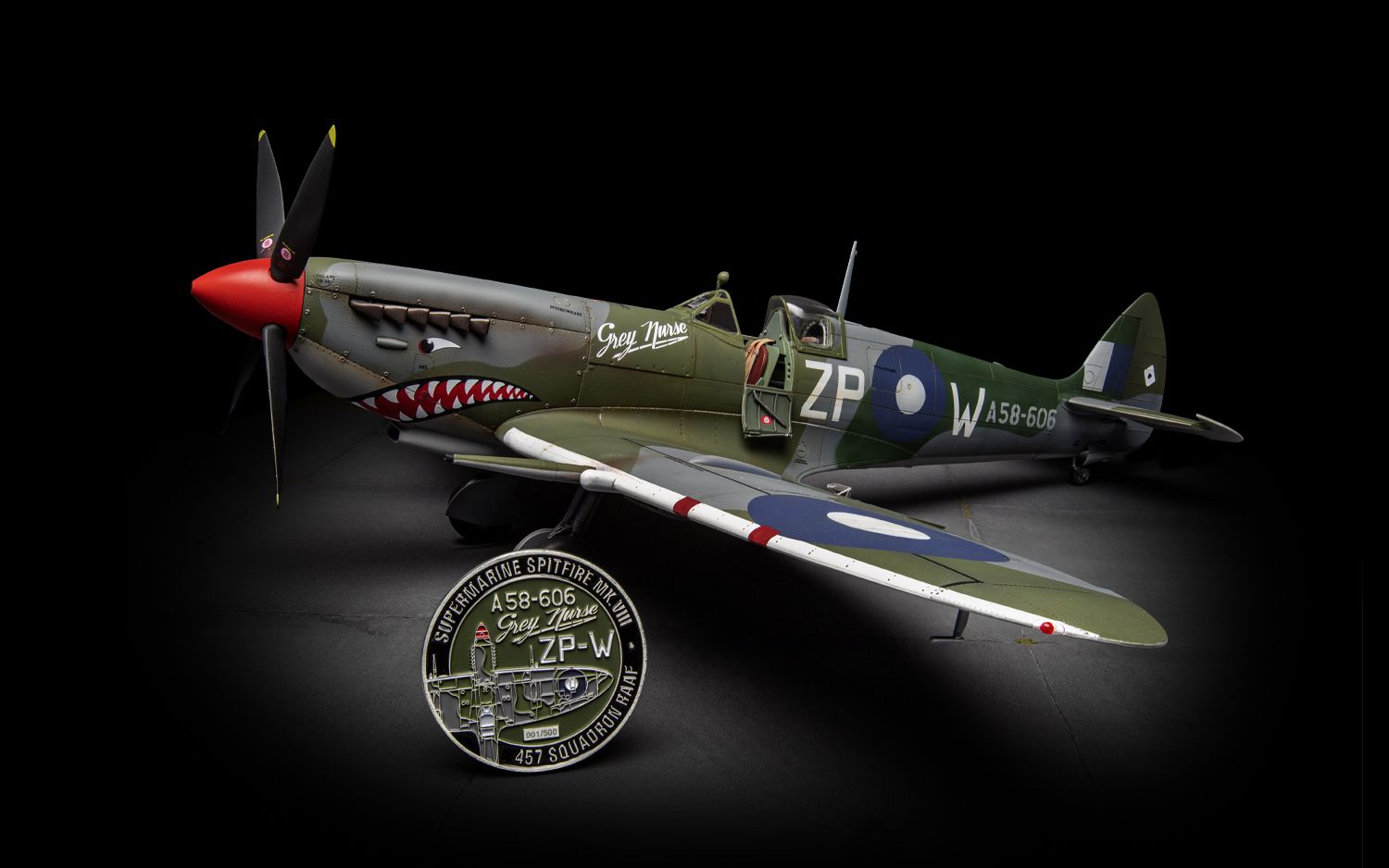 Heritage Kreuzstich Set „Supermarine Spitfire“ – 25x18 Cm, Aida 14ct, Mit DMC-Garn & Anleitung