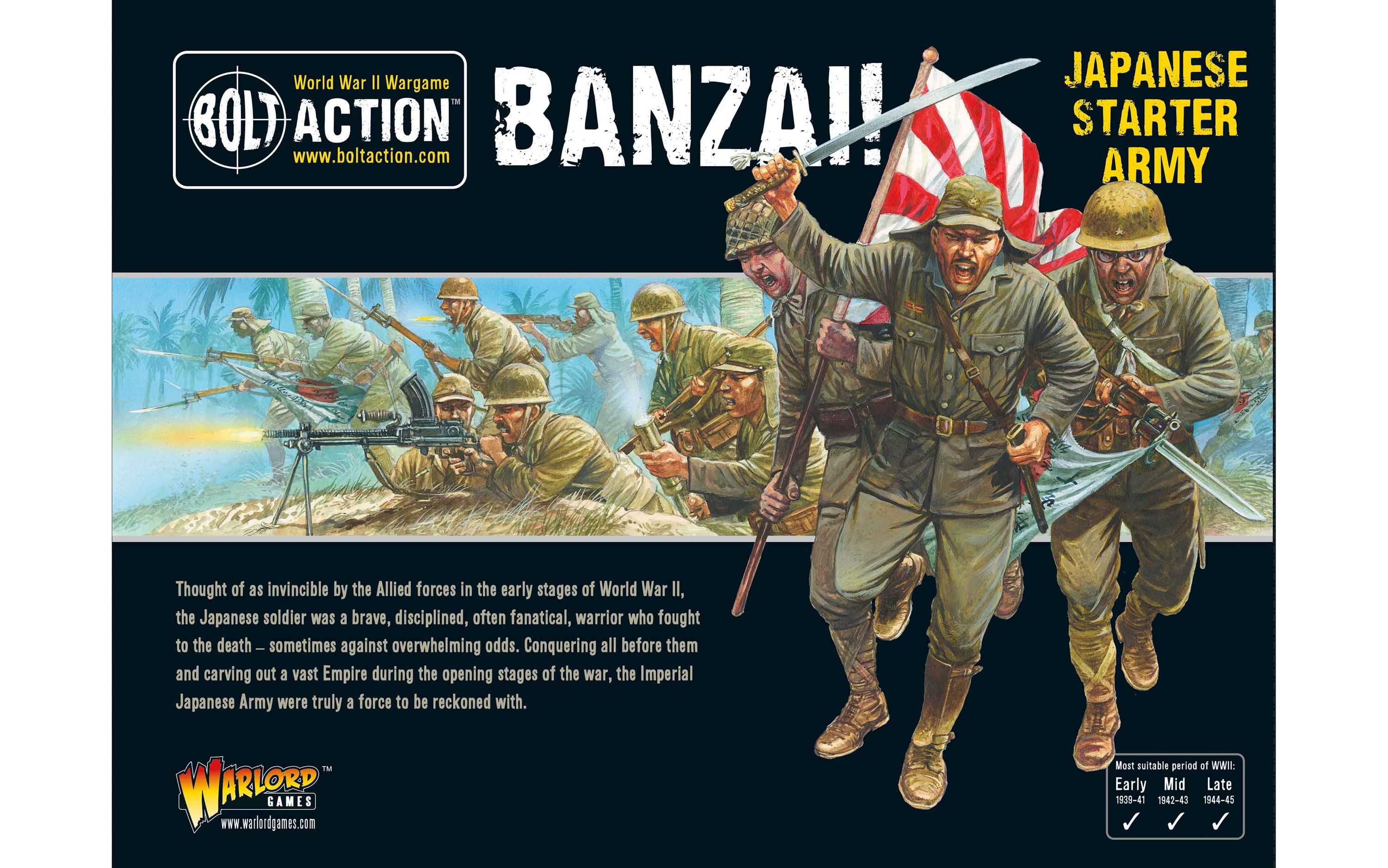 402616001 Banzai Japananese Starter Army Pack 1:56 WWII Military