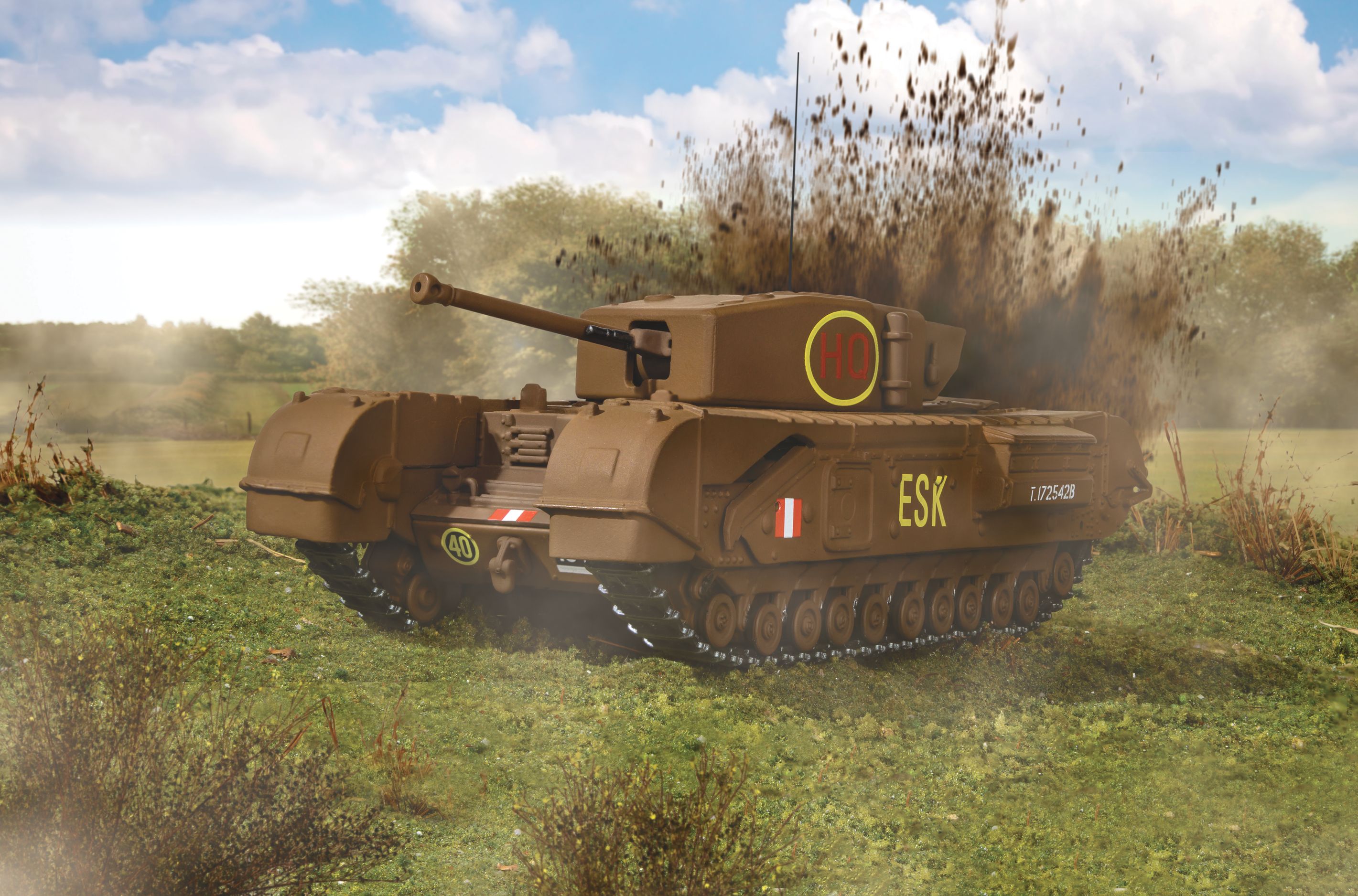 CC60112 Corgi  Churchill Mk.III Tank, ESK - 6th Guards Armoured Brigade -  diescast model kit