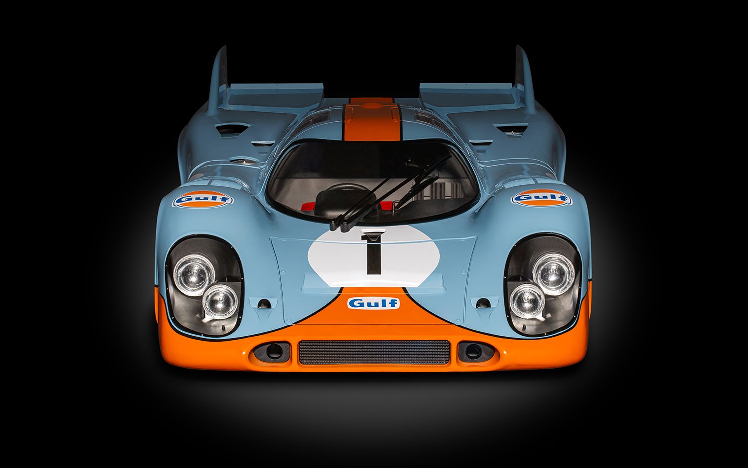 車　ＡＵＴＯ−Ａｒｔ　ダイキャスト　ミニカー　Ｇｕｌｆ・ポルシェ９１７Ｋ Pocher Porsche 917K - Gulf Edition 1/8 Scale Die-Cast Model