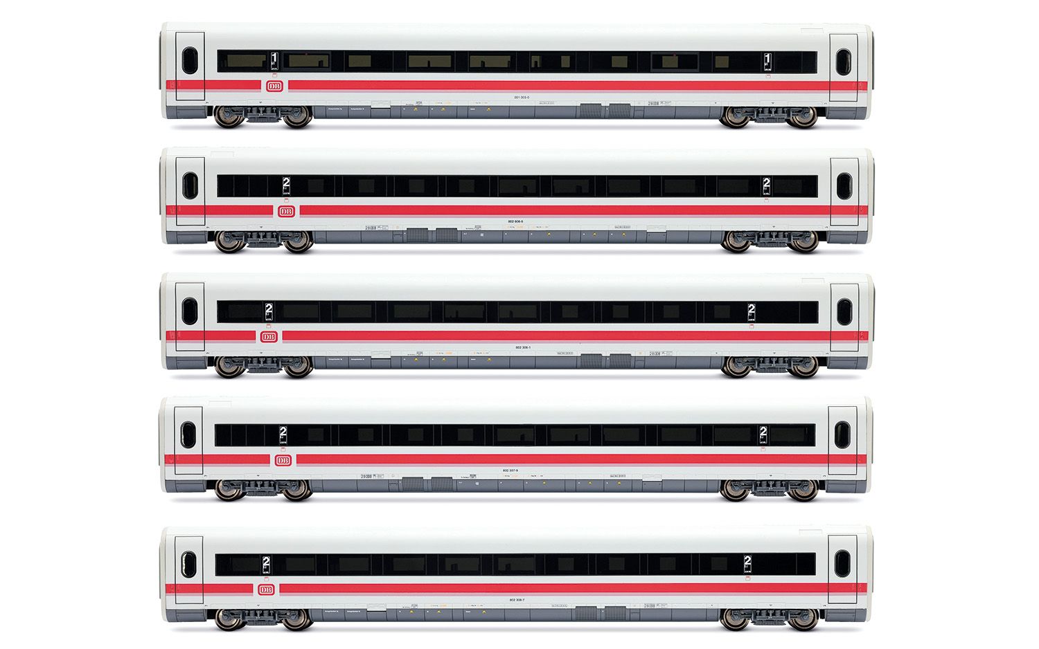 DB, set di 5 carrozze aggiuntive per ICE-1 HL1750 (1 x 1ª classe + 4 x 2ª classe)